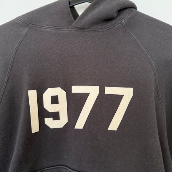 Essentials FOG Black Hoodie 1977 Print Unisex XXS - Picture 4 of 8